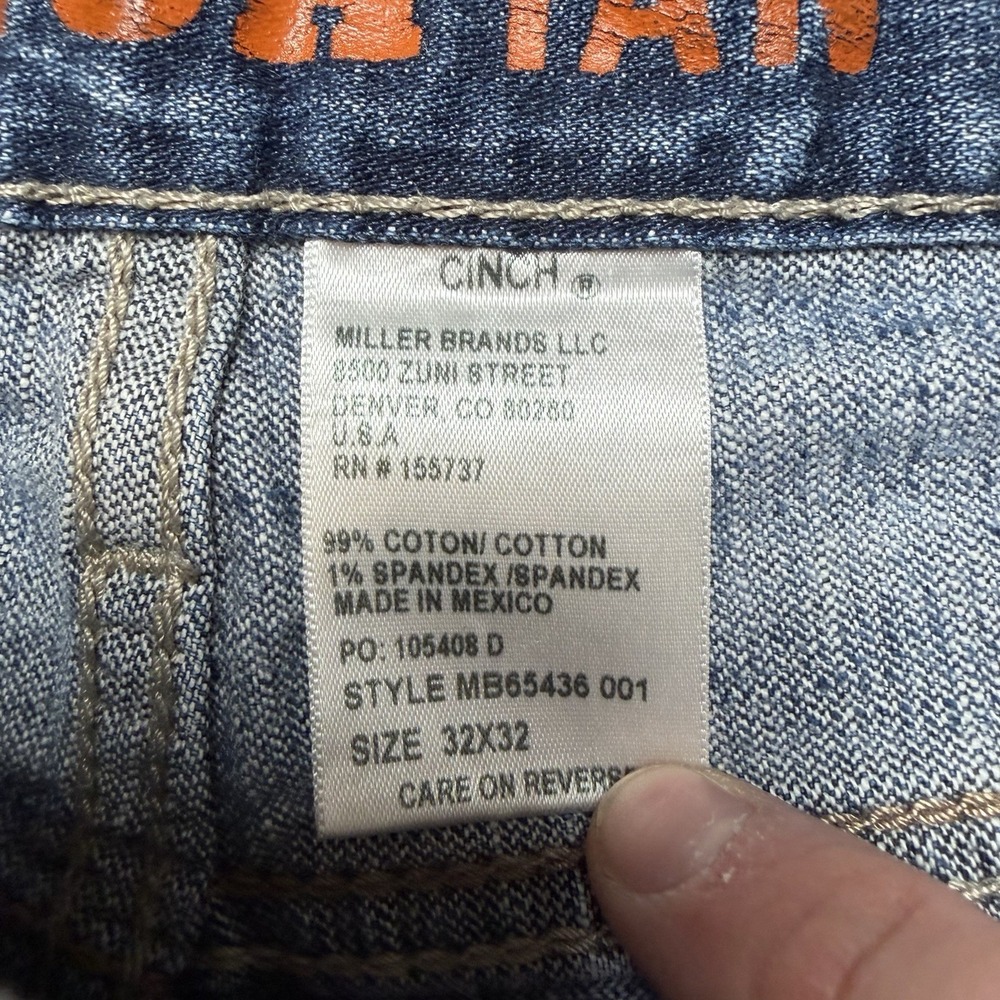 Cinch Jeans Men 32x32 Blue Ian Bootcut Stretch Denim Western Cowboy Rodeo Casual - Picture 7 of 13